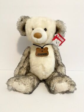 Gund Archer Bear Plush Limited Edition Frosted White Brown Stuffed Animal Toy